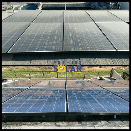 solar panels with pest prevention barrier